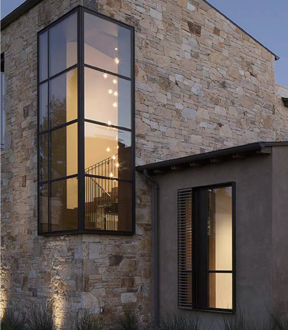 Slim steel windows